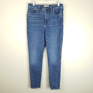 Madewell 10" High Rise Skinny Women's Denim Blue Jeans Size 31x28 Stretch